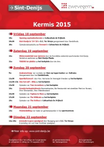 affiche kermis 2015