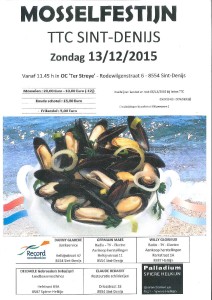 Mosselfestijn TTC Sint-Denijs 13.12.2015